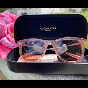 Pink Glitter Coach Sunglasses